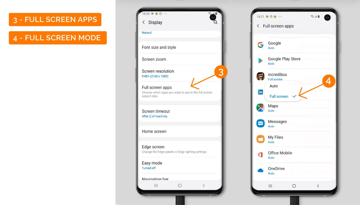Turn on fullscreen mode in your settings 2/2